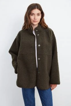 Velvet by Graham & Spencer Sales 38 Velvet By Graham & Spencer ALBANY REVERSIBLE LUX SHERPA COAT