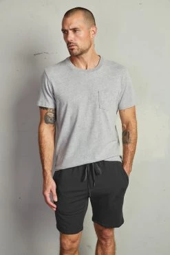 Velvet By Graham & Spencer Mens ATLAS LUXE FLEECE DRAWSTRING SHORT