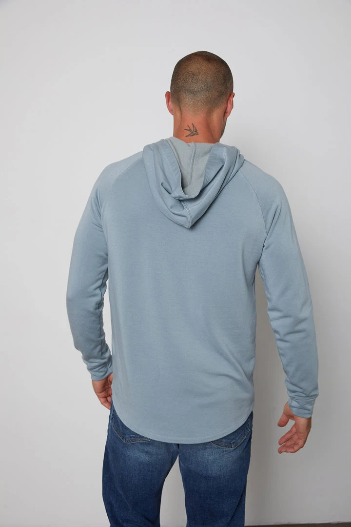 Velvet By Graham & Spencer Mens CAMERON HENLEY HOODIE 5 Velvet By Graham & Spencer Mens CAMERON HENLEY HOODIE