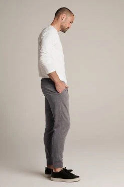 Velvet By Graham & Spencer CROSBY CHARCOAL LUXE FLEECE JOGGER Mens 11 Velvet By Graham & Spencer CROSBY CHARCOAL LUXE FLEECE JOGGER Mens