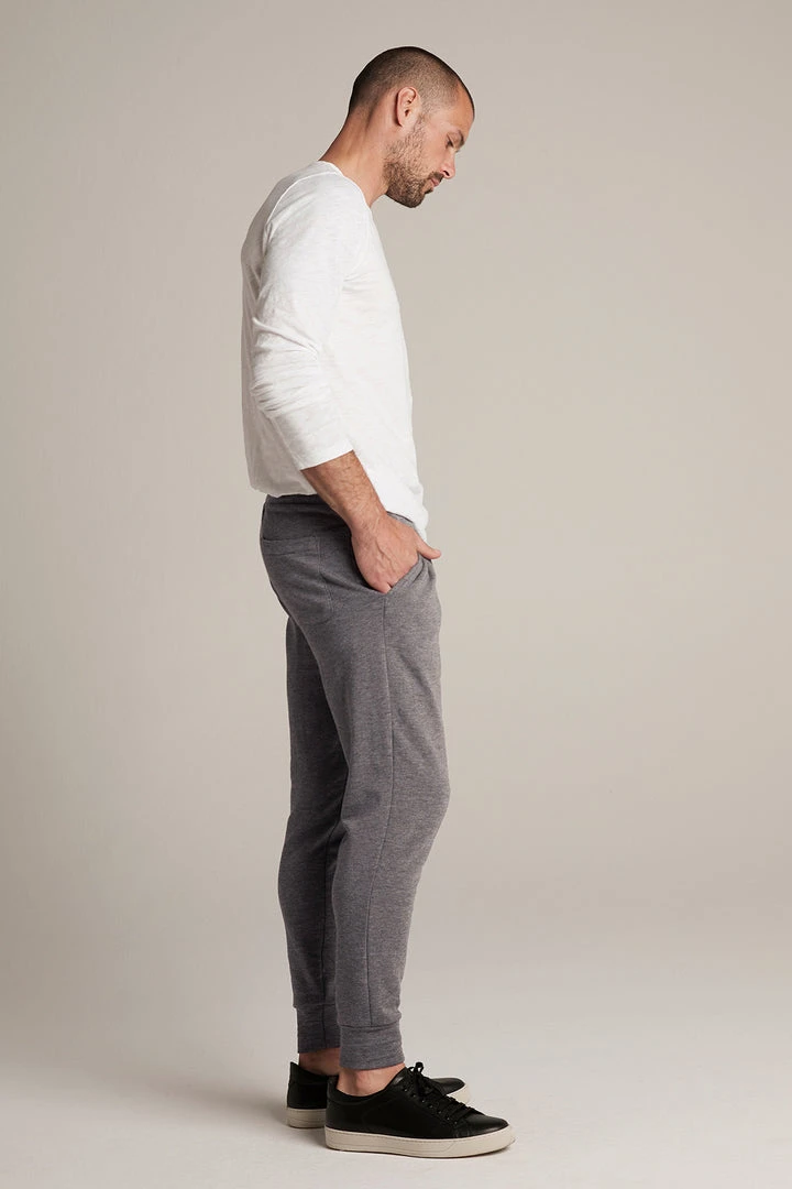 Velvet By Graham & Spencer CROSBY CHARCOAL LUXE FLEECE JOGGER Mens 6 Velvet By Graham & Spencer CROSBY CHARCOAL LUXE FLEECE JOGGER Mens