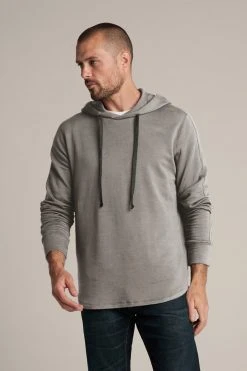 Velvet By Graham & Spencer Mens EVERT LUXE FLEECE PULLOVER HOODIE