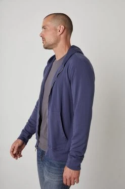 Velvet By Graham & Spencer Mens RODAN LUXE FLEECE ZIP HOODIE 27 Velvet By Graham & Spencer Mens RODAN LUXE FLEECE ZIP HOODIE