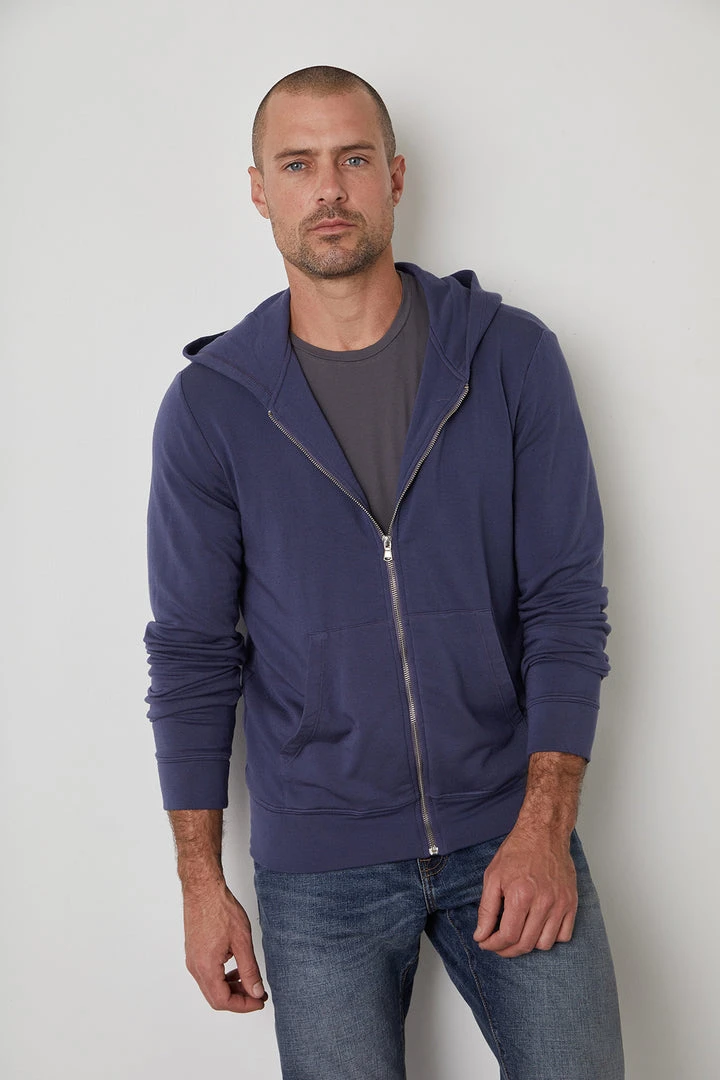 Velvet By Graham & Spencer Mens RODAN LUXE FLEECE ZIP HOODIE 5 Velvet By Graham & Spencer Mens RODAN LUXE FLEECE ZIP HOODIE