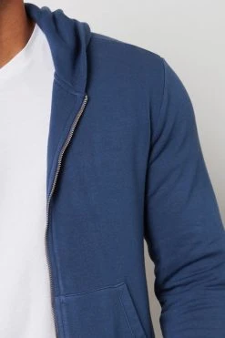 Velvet By Graham & Spencer Mens RODAN LUXE FLEECE ZIP HOODIE 34 Velvet By Graham & Spencer Mens RODAN LUXE FLEECE ZIP HOODIE