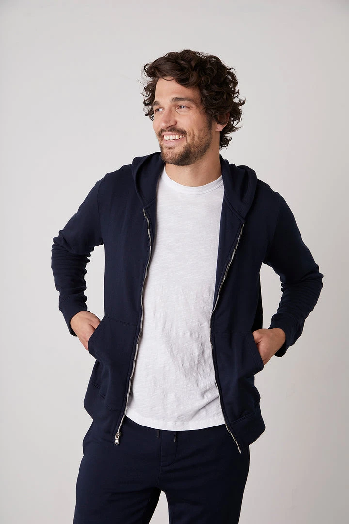Velvet By Graham & Spencer Mens RODAN LUXE FLEECE ZIP HOODIE 17 Velvet By Graham & Spencer Mens RODAN LUXE FLEECE ZIP HOODIE