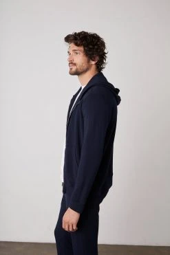 Velvet By Graham & Spencer Mens RODAN LUXE FLEECE ZIP HOODIE 37 Velvet By Graham & Spencer Mens RODAN LUXE FLEECE ZIP HOODIE