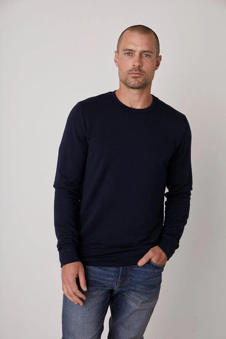 Velvet By Graham & Spencer Mens SOREN LUXE FLEECE PULLOVER 8 Velvet By Graham & Spencer Mens SOREN LUXE FLEECE PULLOVER