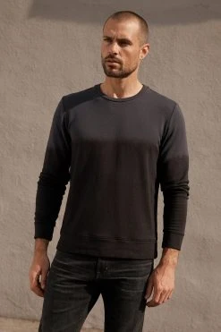 Velvet By Graham & Spencer Mens ALDRIC LUXE FLEECE TIE DYE PULLOVER