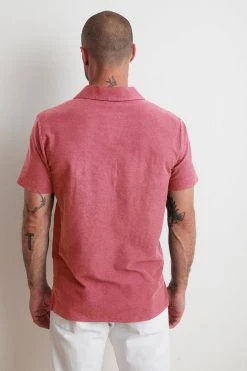 Velvet By Graham & Spencer TODD MICRO TERRY POLO Mens