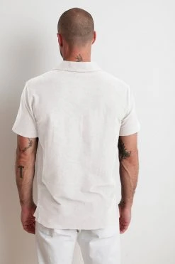 Velvet By Graham & Spencer TODD MICRO TERRY POLO Mens