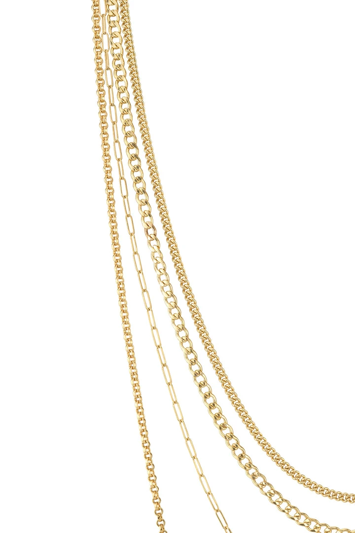 Velvet By Graham & Spencer Womens MULTI LAYER CHAIN IN GOLD BY SLOAN 4 Velvet By Graham & Spencer Womens MULTI LAYER CHAIN IN GOLD BY SLOAN