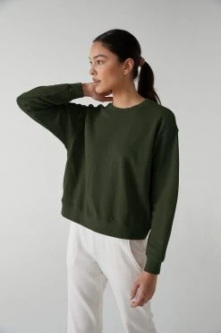 Velvet by Graham & Spencer Sales 36 Velvet By Jenny Graham YNEZ SWEATSHIRT Womens