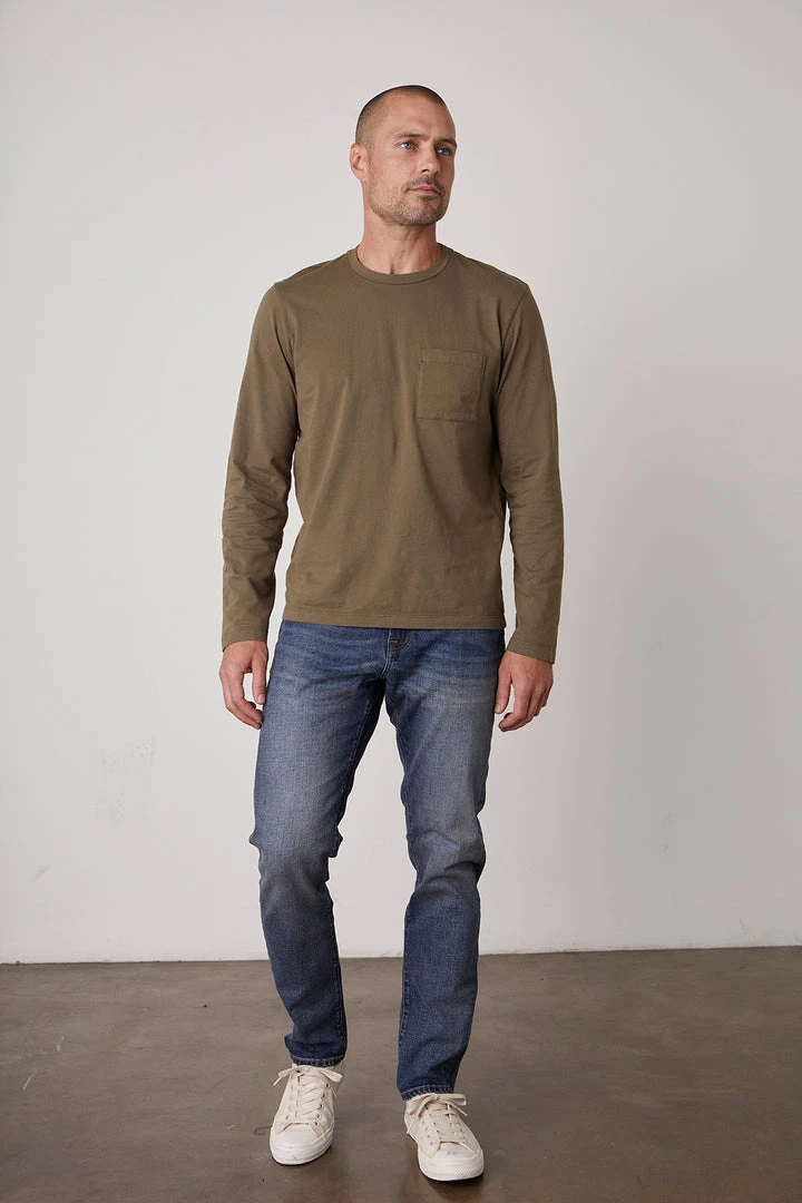 Velvet By Graham & Spencer OLIVER POCKET TEE Mens 4 Velvet By Graham & Spencer OLIVER POCKET TEE Mens