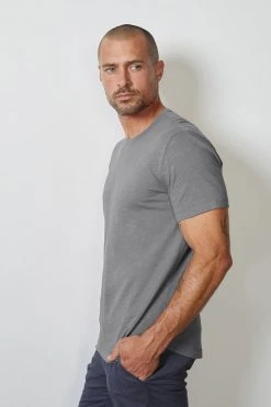Velvet By Graham & Spencer Mens AMARO CREW NECK SLUB TEE 99 Velvet By Graham & Spencer Mens AMARO CREW NECK SLUB TEE
