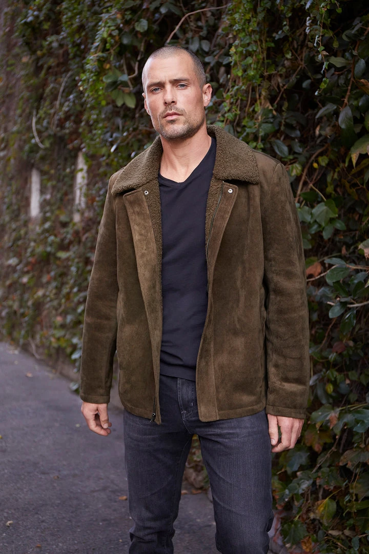 Velvet By Graham & Spencer Mens BOAZ FAUX SUEDE JACKET 3 Velvet By Graham & Spencer Mens BOAZ FAUX SUEDE JACKET