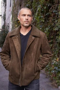 Velvet By Graham & Spencer Mens BOAZ FAUX SUEDE JACKET 11 Velvet By Graham & Spencer Mens BOAZ FAUX SUEDE JACKET