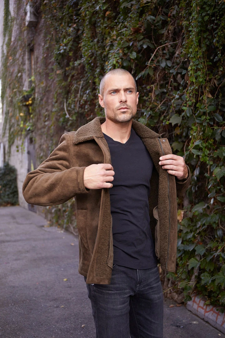 Velvet By Graham & Spencer Mens BOAZ FAUX SUEDE JACKET 8 Velvet By Graham & Spencer Mens BOAZ FAUX SUEDE JACKET