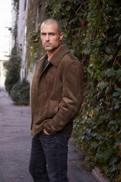 Velvet By Graham & Spencer Mens BOAZ FAUX SUEDE JACKET 10 Velvet By Graham & Spencer Mens BOAZ FAUX SUEDE JACKET