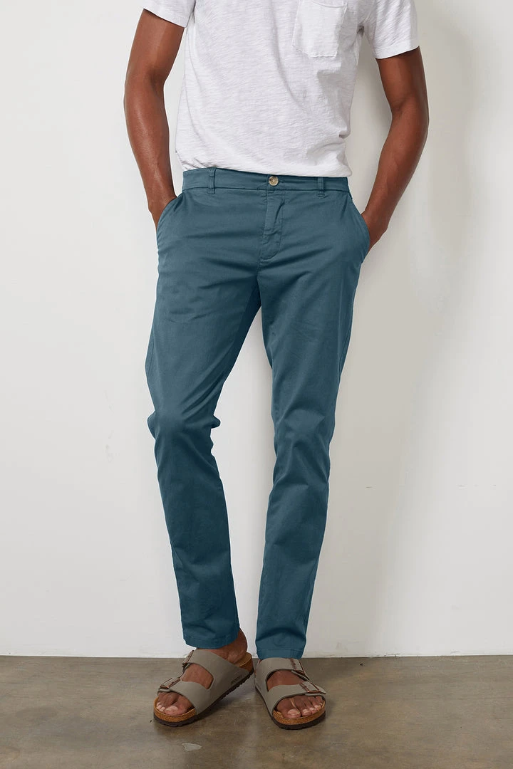 Velvet By Graham & Spencer BROGAN COTTON TWILL PANT 10 Velvet By Graham & Spencer BROGAN COTTON TWILL PANT