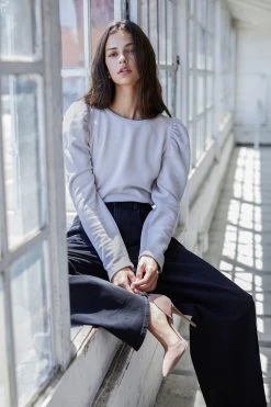 Velvet By Graham & Spencer Womens HARLOW HIGH RISE WIDE LEG DENIM