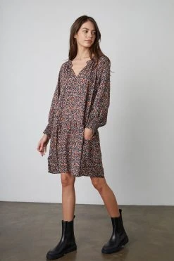 Velvet By Graham & Spencer ESTHER PRINTED DRESS