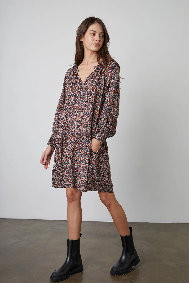 Velvet By Graham & Spencer ESTHER PRINTED DRESS 4 Velvet By Graham & Spencer ESTHER PRINTED DRESS