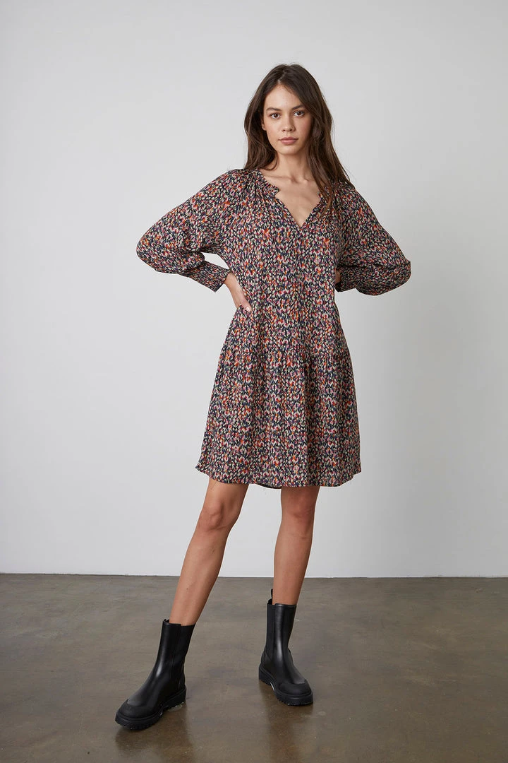 Velvet By Graham & Spencer ESTHER PRINTED DRESS 7 Velvet By Graham & Spencer ESTHER PRINTED DRESS