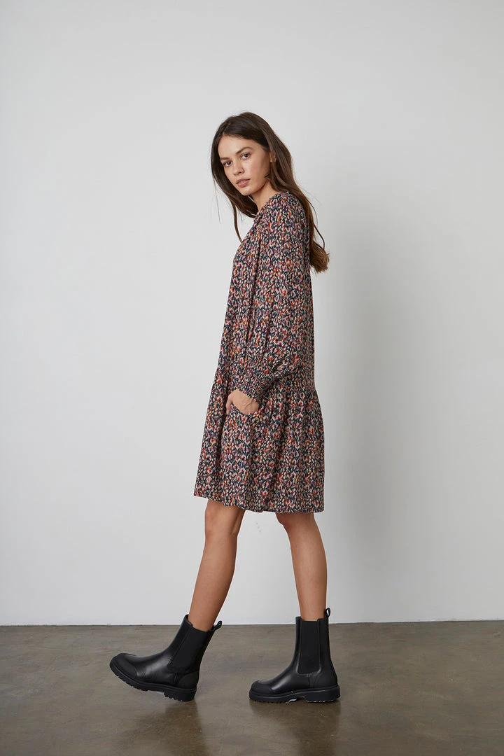 Velvet By Graham & Spencer ESTHER PRINTED DRESS 5 Velvet By Graham & Spencer ESTHER PRINTED DRESS