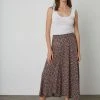 Velvet By Graham & Spencer Womens TITANIA PRINTED MIDI SKIRT 2 Velvet By Graham & Spencer Womens TITANIA PRINTED MIDI SKIRT