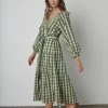 Velvet By Graham & Spencer Womens TRISH PRINTED GINGHAM DRESS 2 Velvet By Graham & Spencer Womens TRISH PRINTED GINGHAM DRESS