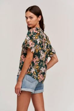 Velvet By Graham & Spencer LUCY PRINTED TOP Womens 18 Velvet By Graham & Spencer LUCY PRINTED TOP Womens