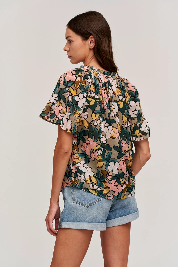 Velvet By Graham & Spencer LUCY PRINTED TOP Womens 10 Velvet By Graham & Spencer LUCY PRINTED TOP Womens