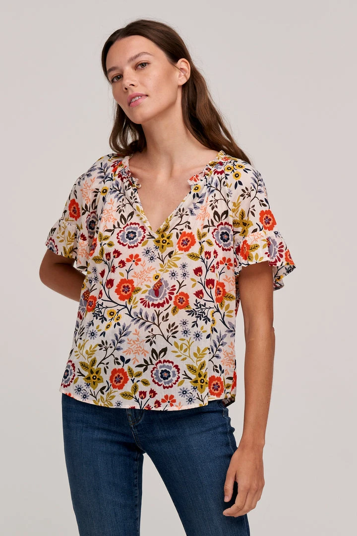 Velvet By Graham & Spencer LUCY PRINTED TOP Womens 3 Velvet By Graham & Spencer LUCY PRINTED TOP Womens