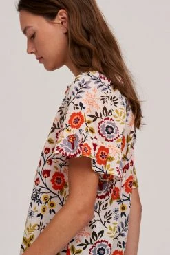 Velvet By Graham & Spencer LUCY PRINTED TOP Womens