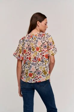 Velvet By Graham & Spencer LUCY PRINTED TOP Womens 14 Velvet By Graham & Spencer LUCY PRINTED TOP Womens