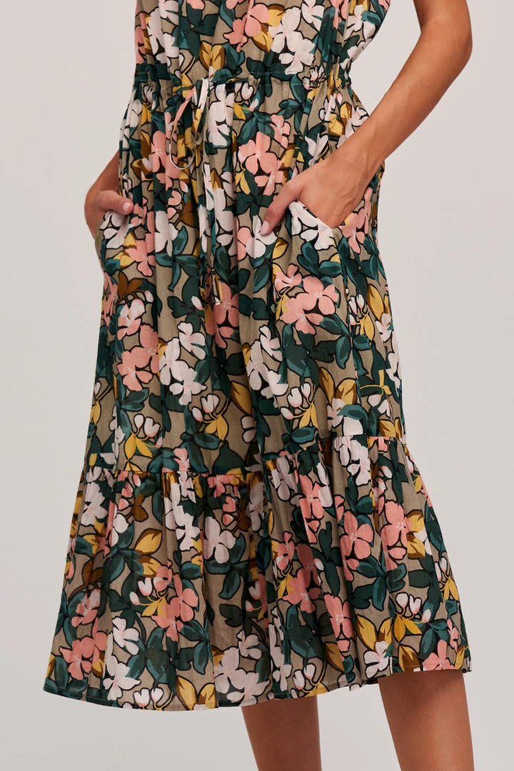 Velvet By Graham & Spencer Womens MORGAN PRINTED MIDI DRESS 7 Velvet By Graham & Spencer Womens MORGAN PRINTED MIDI DRESS