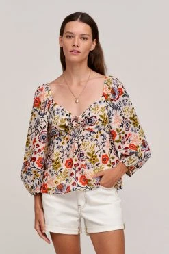 Velvet By Graham & Spencer STASS PRINTED TOP 17 Velvet By Graham & Spencer STASS PRINTED TOP