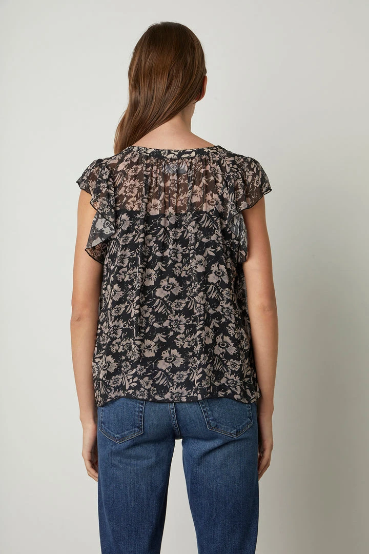 Velvet By Graham & Spencer DEMI PRINTED BLOUSE 6 Velvet By Graham & Spencer DEMI PRINTED BLOUSE