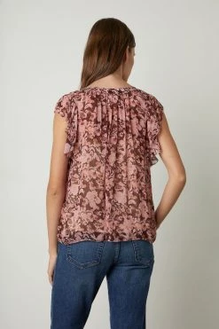 Velvet By Graham & Spencer DEMI PRINTED BLOUSE 15 Velvet By Graham & Spencer DEMI PRINTED BLOUSE