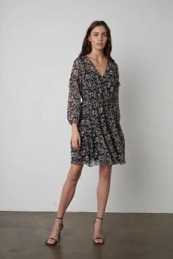 Velvet By Graham & Spencer Womens SELINA PRINTED BOHO DRESS