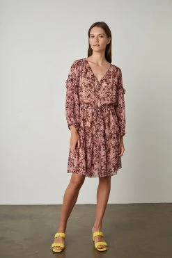 Velvet By Graham & Spencer Womens SELINA PRINTED BOHO DRESS