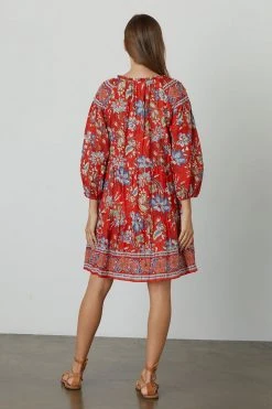 Velvet By Graham & Spencer Womens LILAH PRINTED TIERED DRESS 10 Velvet By Graham & Spencer Womens LILAH PRINTED TIERED DRESS