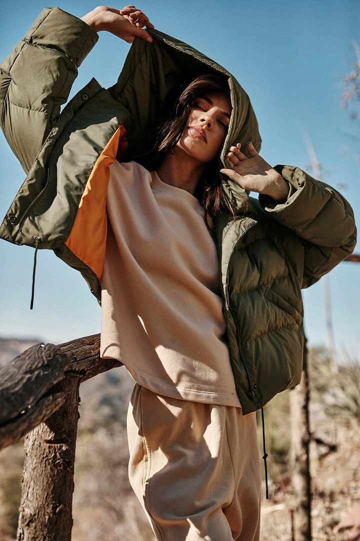 Velvet By Graham & Spencer RAYLIN CROPPED PUFFER JACKET Womens 12 Velvet By Graham & Spencer RAYLIN CROPPED PUFFER JACKET Womens