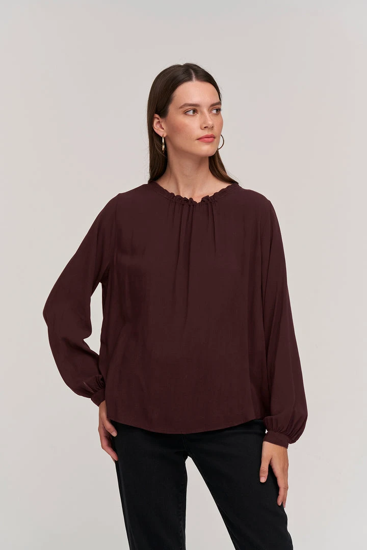 Velvet By Graham & Spencer Womens GINGER CHALLIS NECK TIE TOP 3 Velvet By Graham & Spencer Womens GINGER CHALLIS NECK TIE TOP