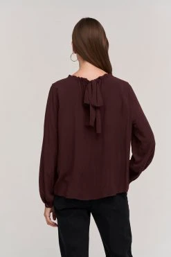 Velvet By Graham & Spencer Womens GINGER CHALLIS NECK TIE TOP 12 Velvet By Graham & Spencer Womens GINGER CHALLIS NECK TIE TOP