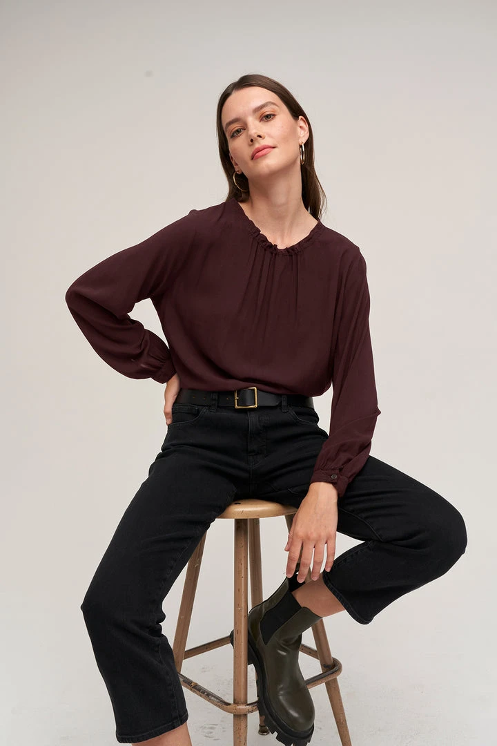 Velvet By Graham & Spencer Womens GINGER CHALLIS NECK TIE TOP 4 Velvet By Graham & Spencer Womens GINGER CHALLIS NECK TIE TOP