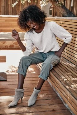 Velvet By Graham & Spencer Womens REEBA COTTON CONTRAST TOP