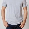 Velvet By Graham & Spencer SAMSEN HEATHER GREY WHISPER CLASSIC V-NECK TEE Mens 2 Velvet By Graham & Spencer SAMSEN HEATHER GREY WHISPER CLASSIC V-NECK TEE Mens