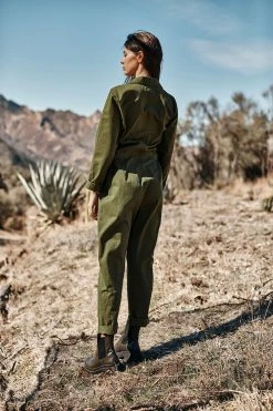 Velvet By Graham & Spencer KENLEY SANDED COTTON TWILL JUMPSUIT 11 Velvet By Graham & Spencer KENLEY SANDED COTTON TWILL JUMPSUIT